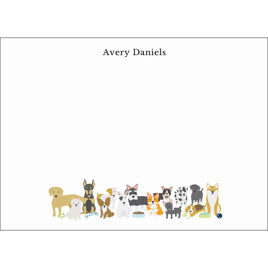 Adorable Dogs Flat Note Cards